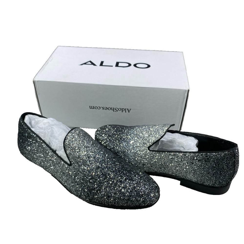 Aldo‎ Men's Shoe US 10 Glitter Slip On Loafer Tuxedo Sparkling Dress Formal EUC